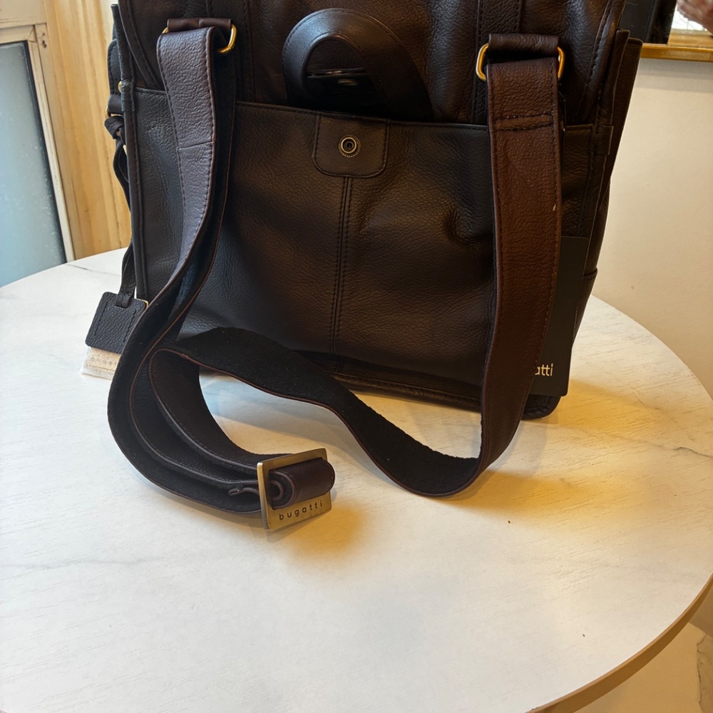Bugatti Perreira Messenger Bag - Dark Brown - Picture 4 of 5